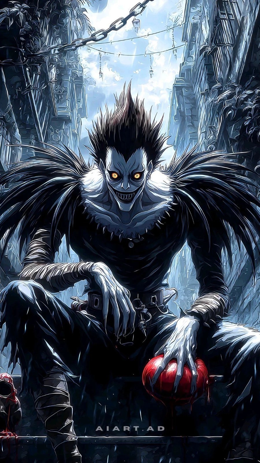 Ryuk Death Note Shinigami Dark Anime Poster