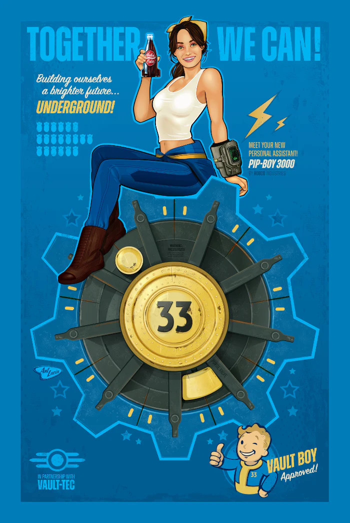 FALLOUT NUKA-COLA LUCY Poster 13×19 inches Free Shipping #5