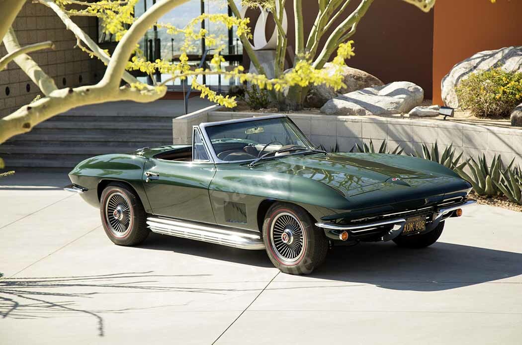 Chevrolet Retro 1967 Corvette Sting Ray High Res Wall Deco Print Photo Poster