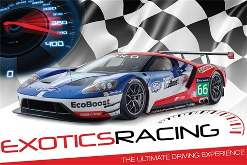 colorful dynamic EXOTIC RACING CAR poster ULTIMATE DRIVING EXPERIENCE 20×30