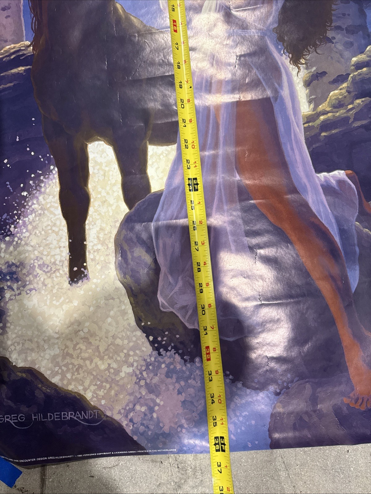 Original Vintage Poster Black Unicorn and Woma Sexy Headshop 80s lace (Z7)
