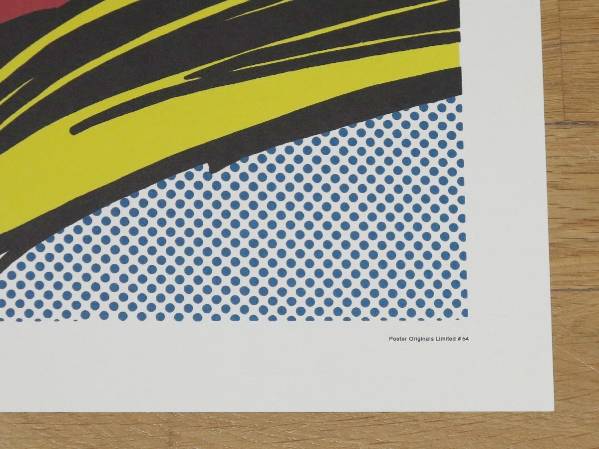 Roy Lichtenstein Poster “Brushstrokes” Pasadena Museum Pop Art Poster In Mint