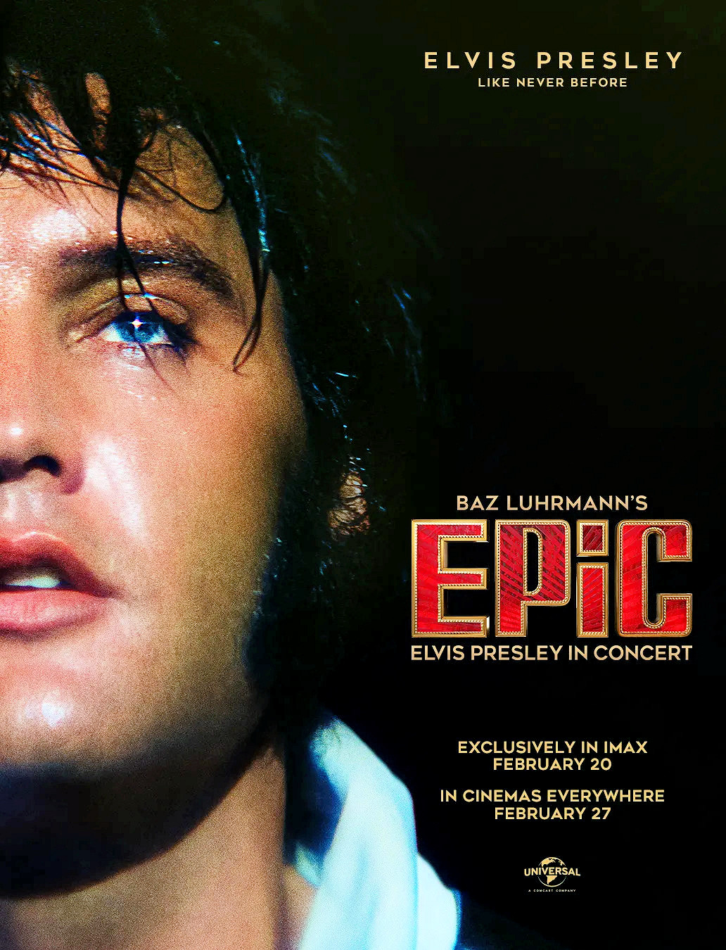 Epic Elvis Presley in Concert 11″ X 14.5″ Collector’s Poster