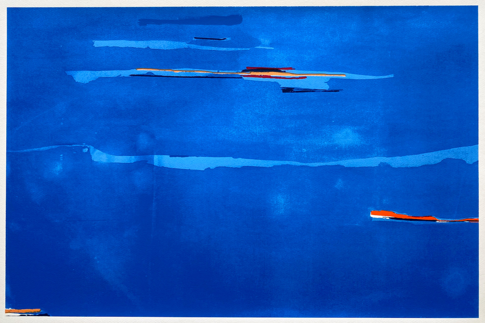 HELEN FRANKENTHALER RARE 2002 X-LRG FINE ART SILKSCREEN PRINT “OCEAN DRIVE” 1974