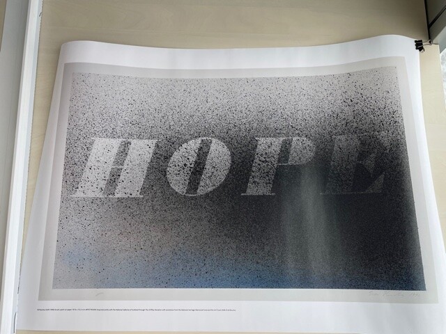 ED RUSCHA HOPE 2008 POSTER Print 50cm X 70cm