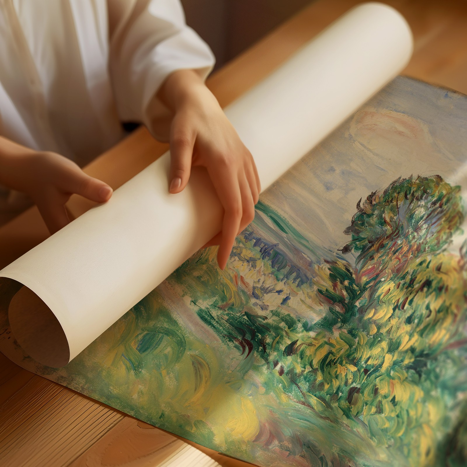 Impressionist Wall Art Poster – Scenic Landscape by Renoir Home Decor