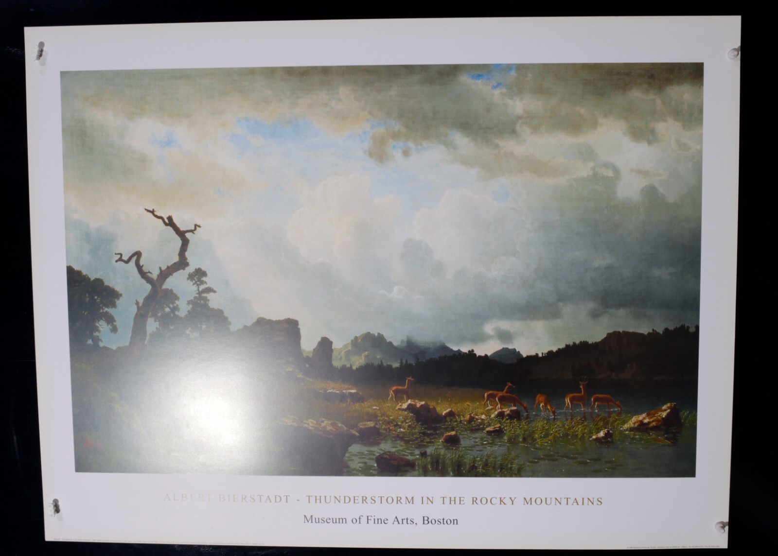 Albert Bierstadt – Thunderstorm in the Rocky Mountains – 1998 – Offset Poster