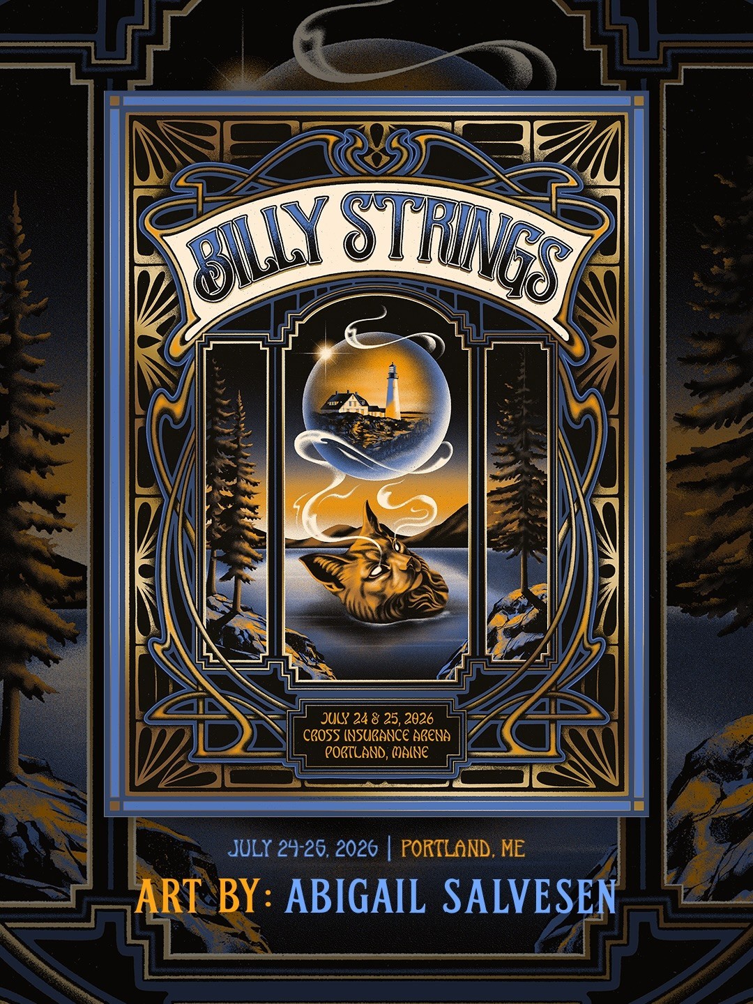 Billy Strings Portland Maine July 24 2026 Poster