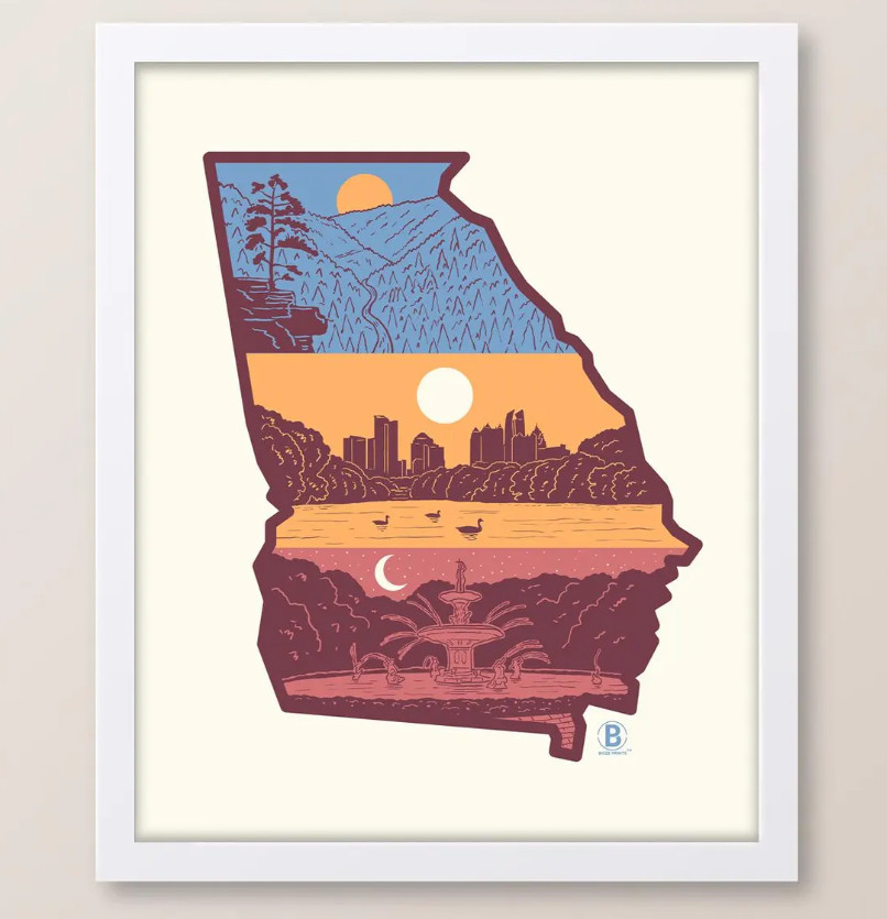Layers of Georgia Print
