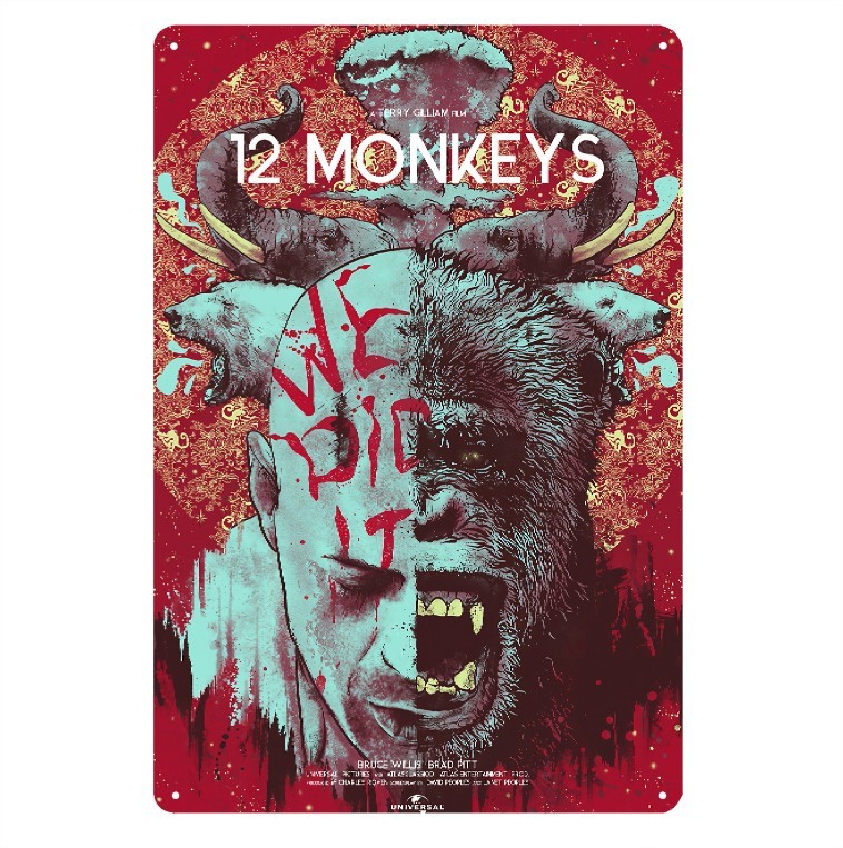 Iconic Movies Metal Poster Tin Sign 20x30cm – Cinema Wall Art – Multiple Styles