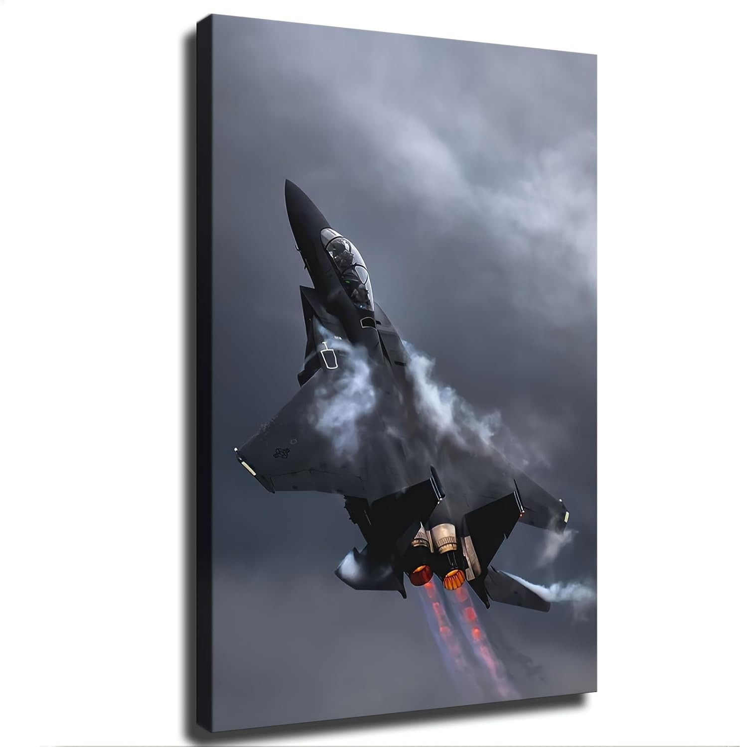 Military F-16 Fighter Jet Aircraft Canvas Wall Prints poster Decor Wall art