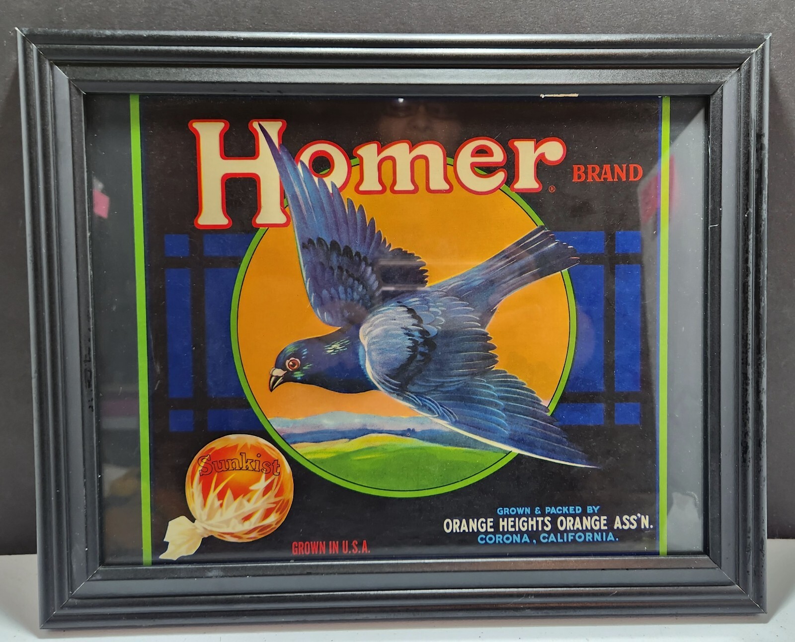 Vintage Homer Brand Oranges Poster in Frame