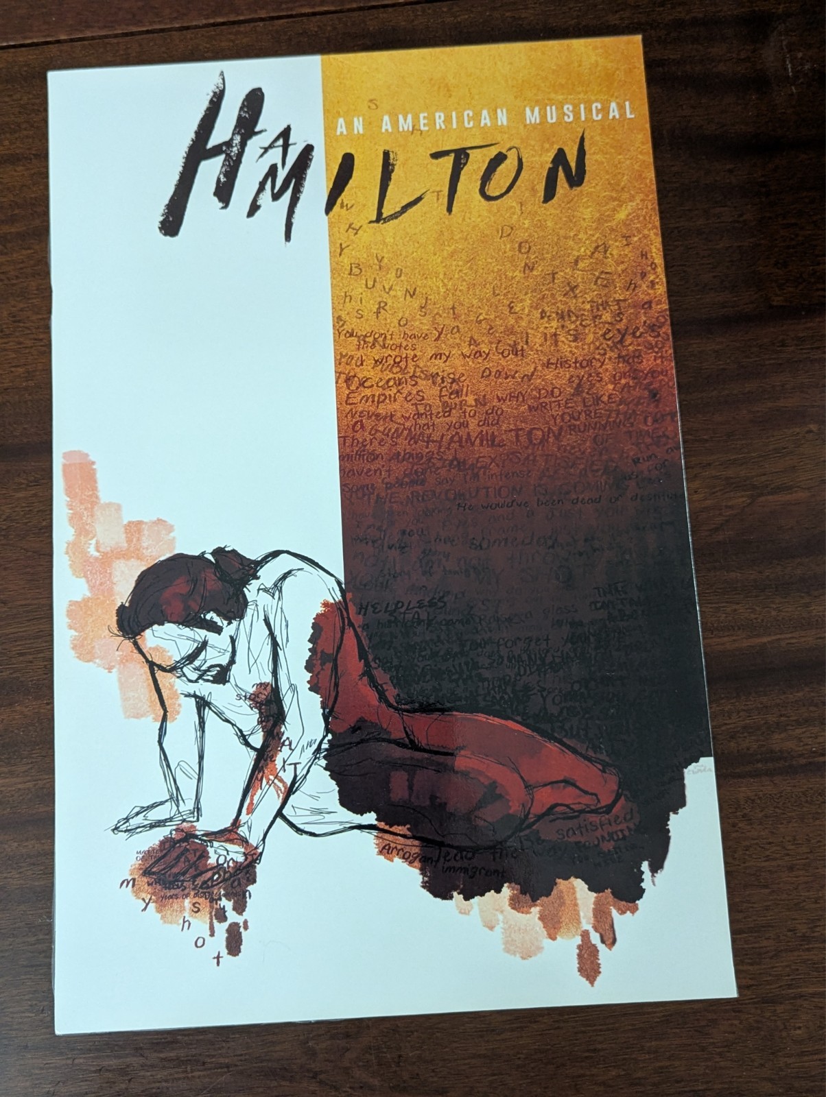 Hamilton – Poster – Broadway Show 11 x 17 in. – “My Shot” – laminated