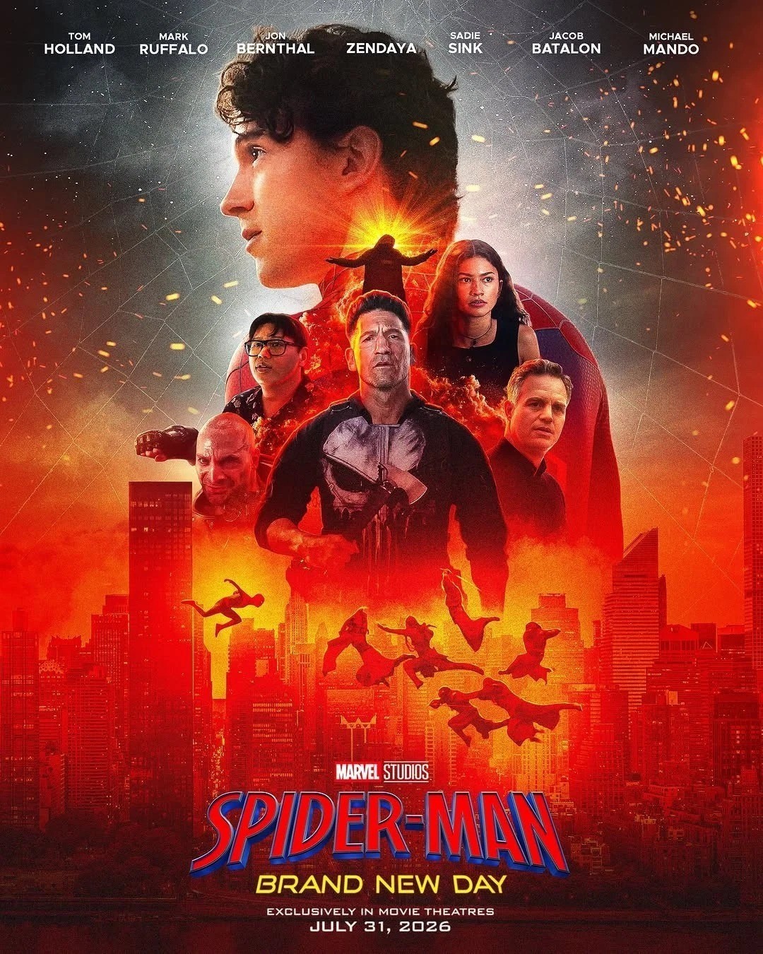 Spider Man Brand New Day Marvel Studios 2026 Poster