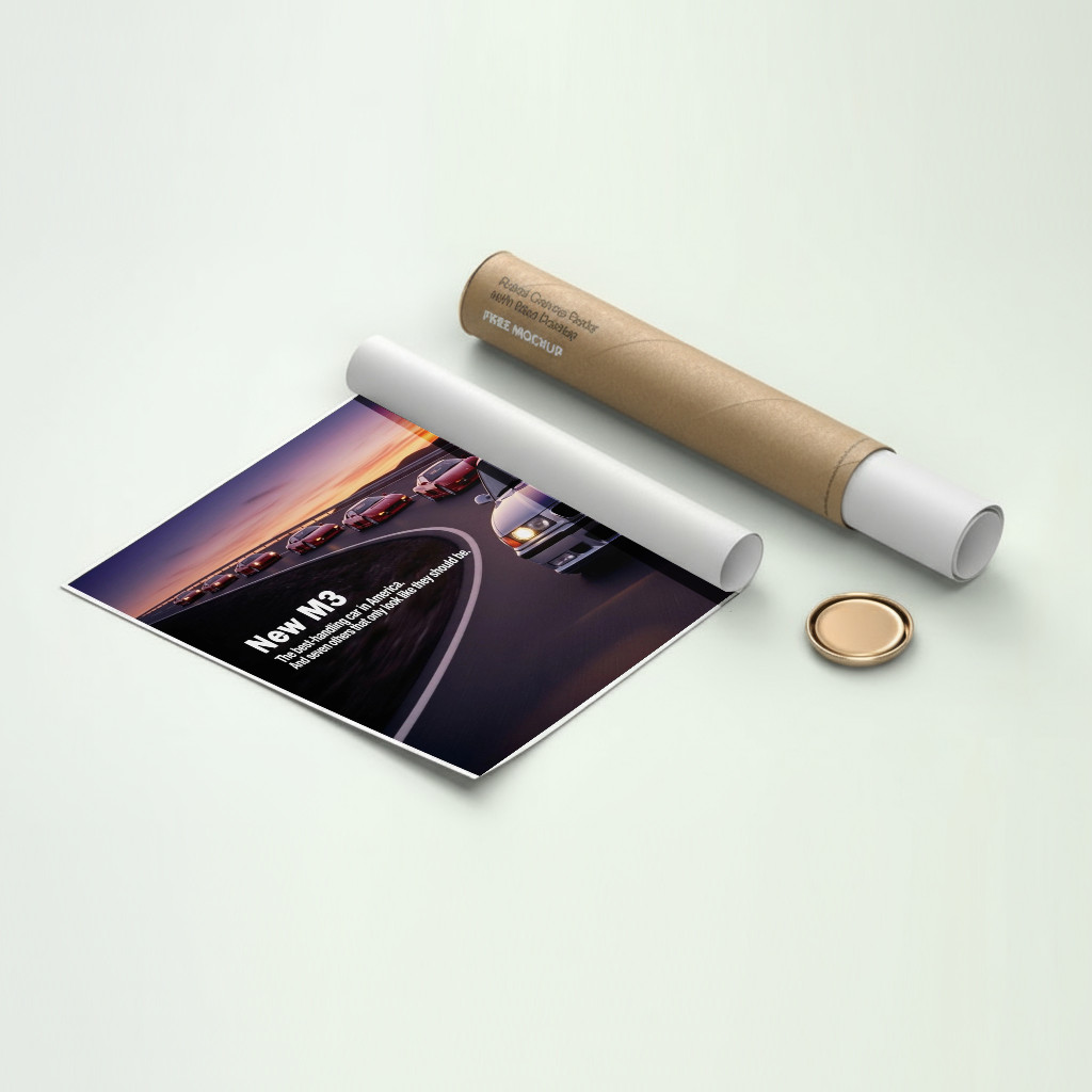 BMW M3 E36 Poster – Retro 90s Performance Car Wall Art Classic German Print