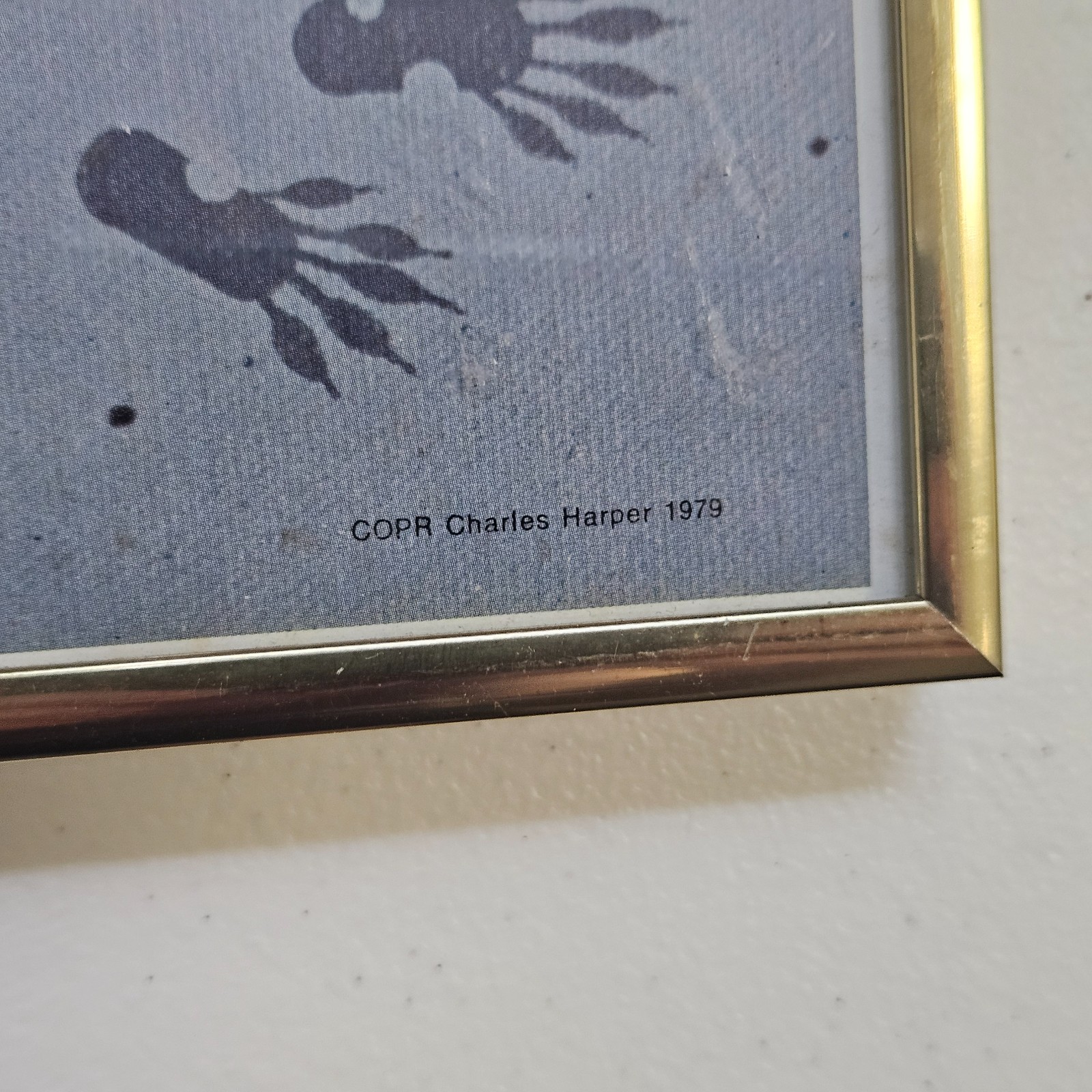 VTG 1979 Charley Harper Cincinnati Nature Center “Autumn” Framed Poster 22×14.5