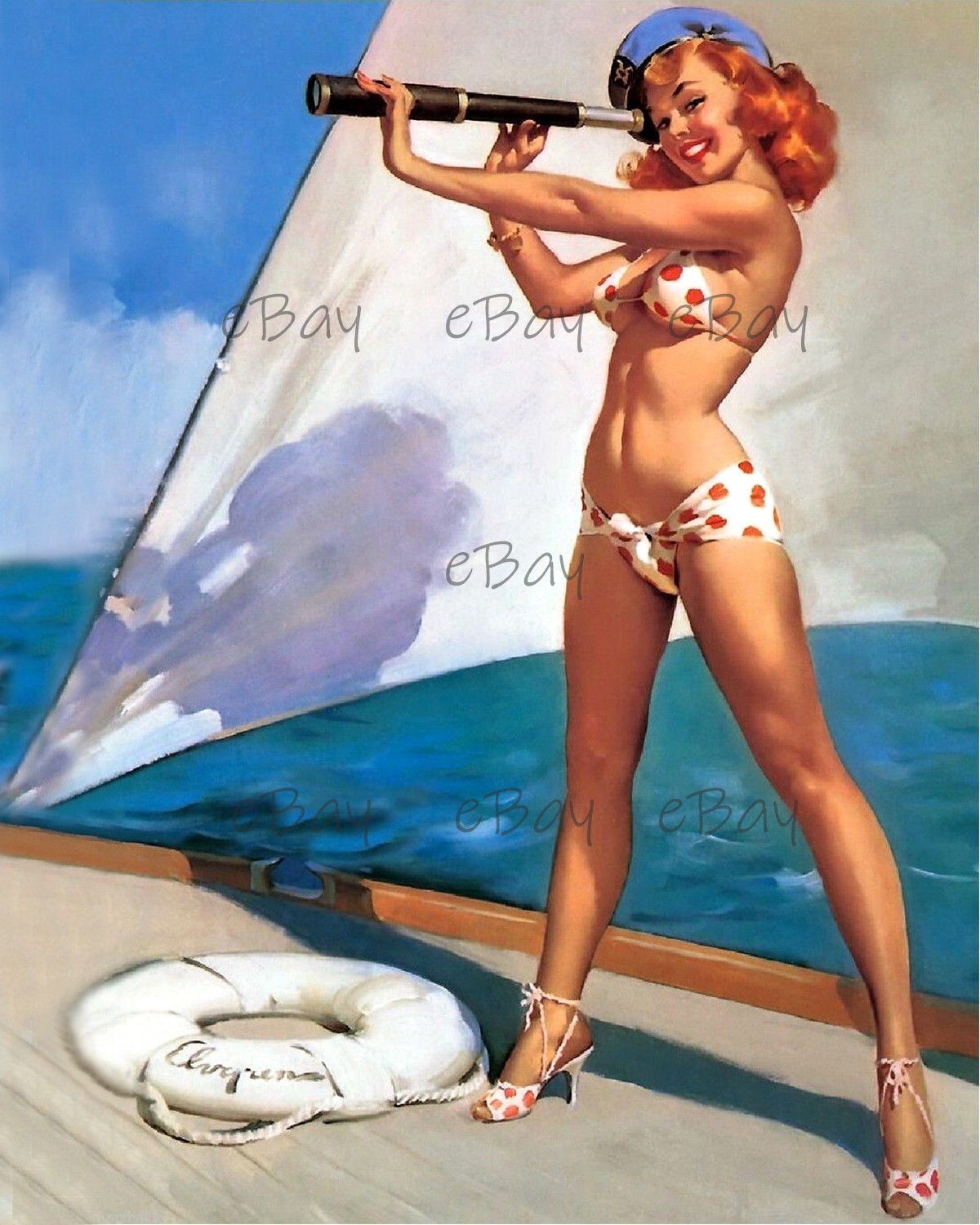 RETRO GIRL VINTAGE PINUP (17) 8×10 Photo Reprint