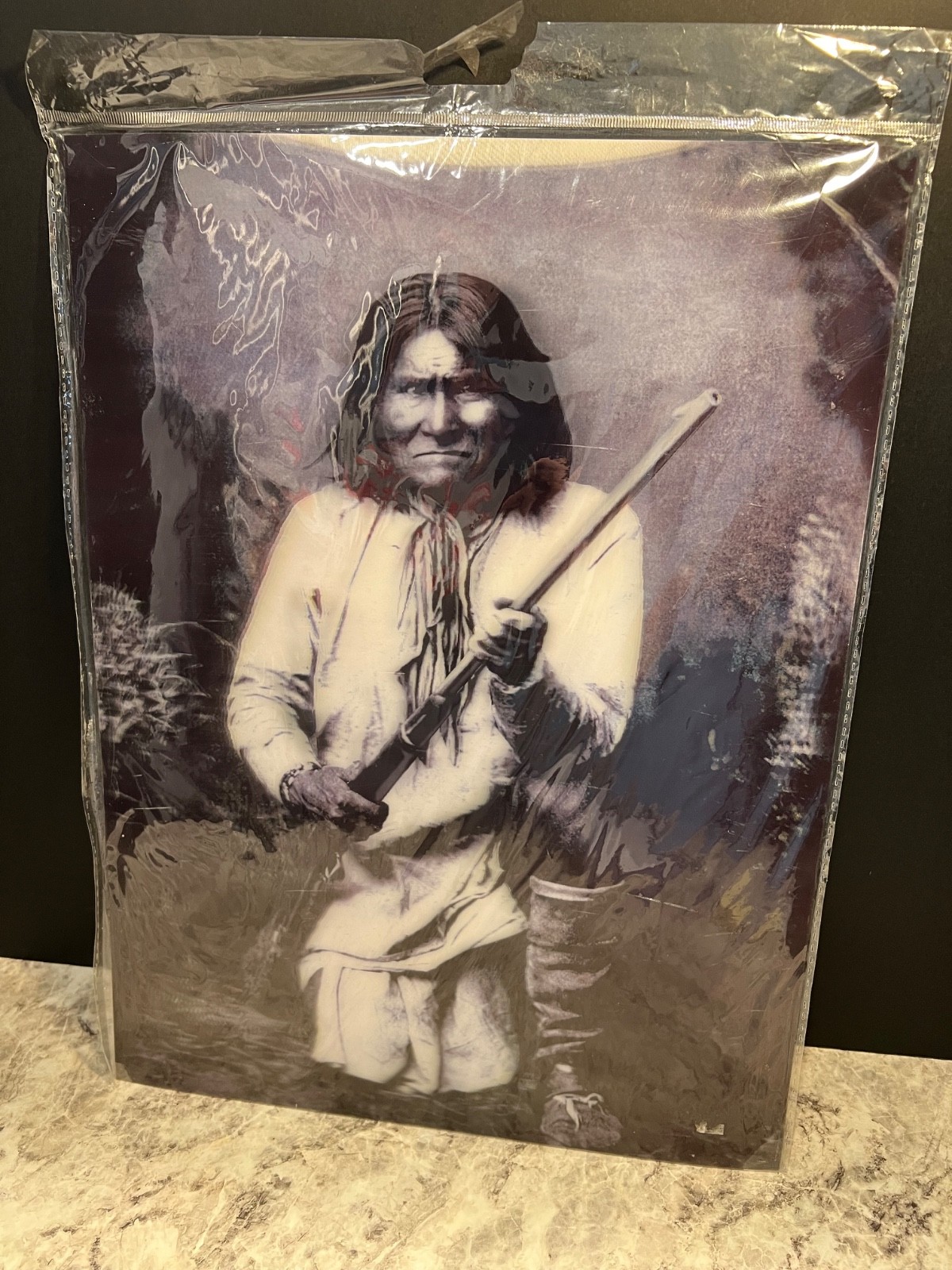 3D Poster – Apache leader, Geronimo – 15.5 x 11.5 – NEW