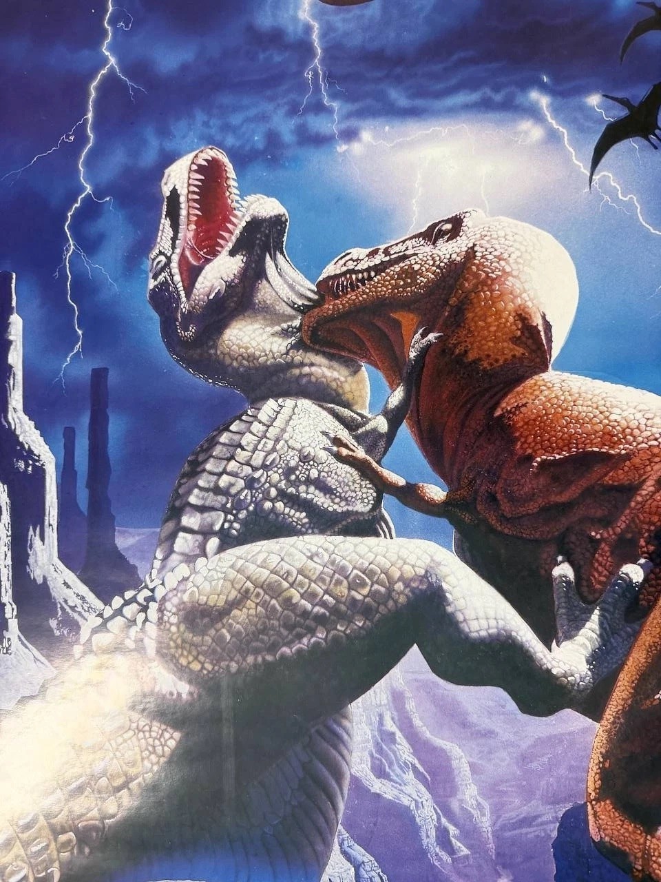 Vintage 2000 Dinosaur Canyon T-Rex Poster Meiklejohn Graphics UK No 1519