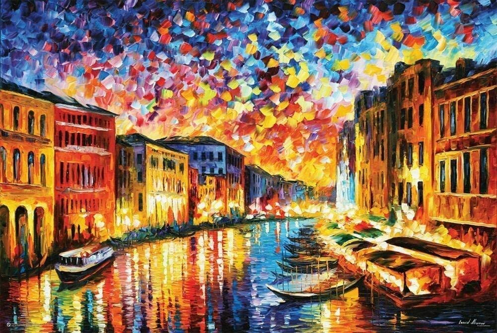 Venice Grand Canal Poster by Leonid Afremov Poster 36 x 24in