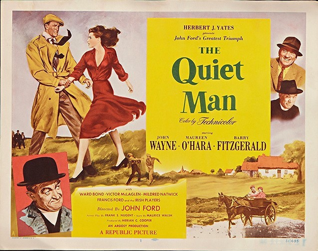 The Quiet Man John Wayne Classic Movie Poster Print Wall Art 24×36