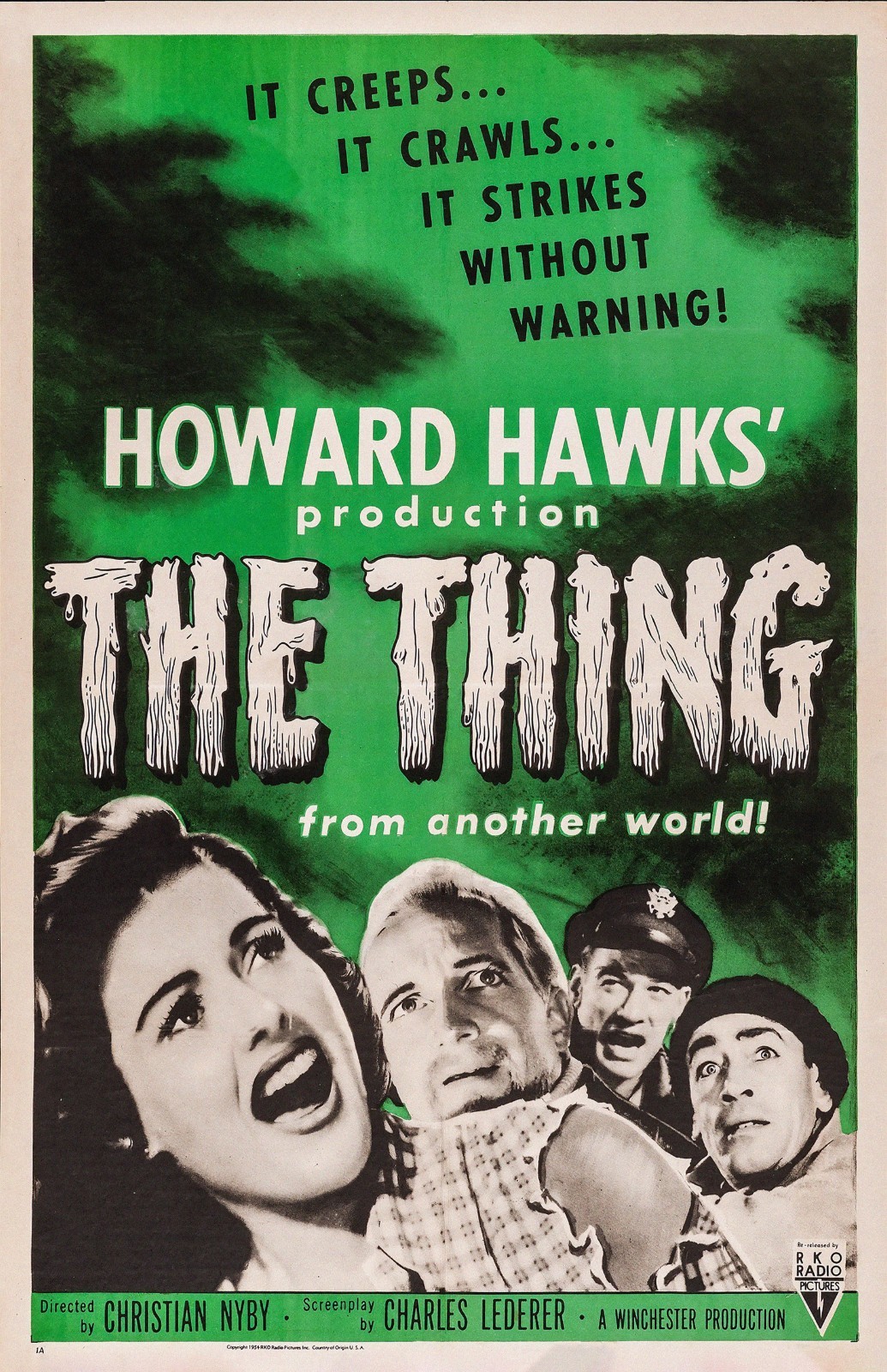 The Thing from the Another World 1951 Horror Movie Poster reprint wall art 11×17
