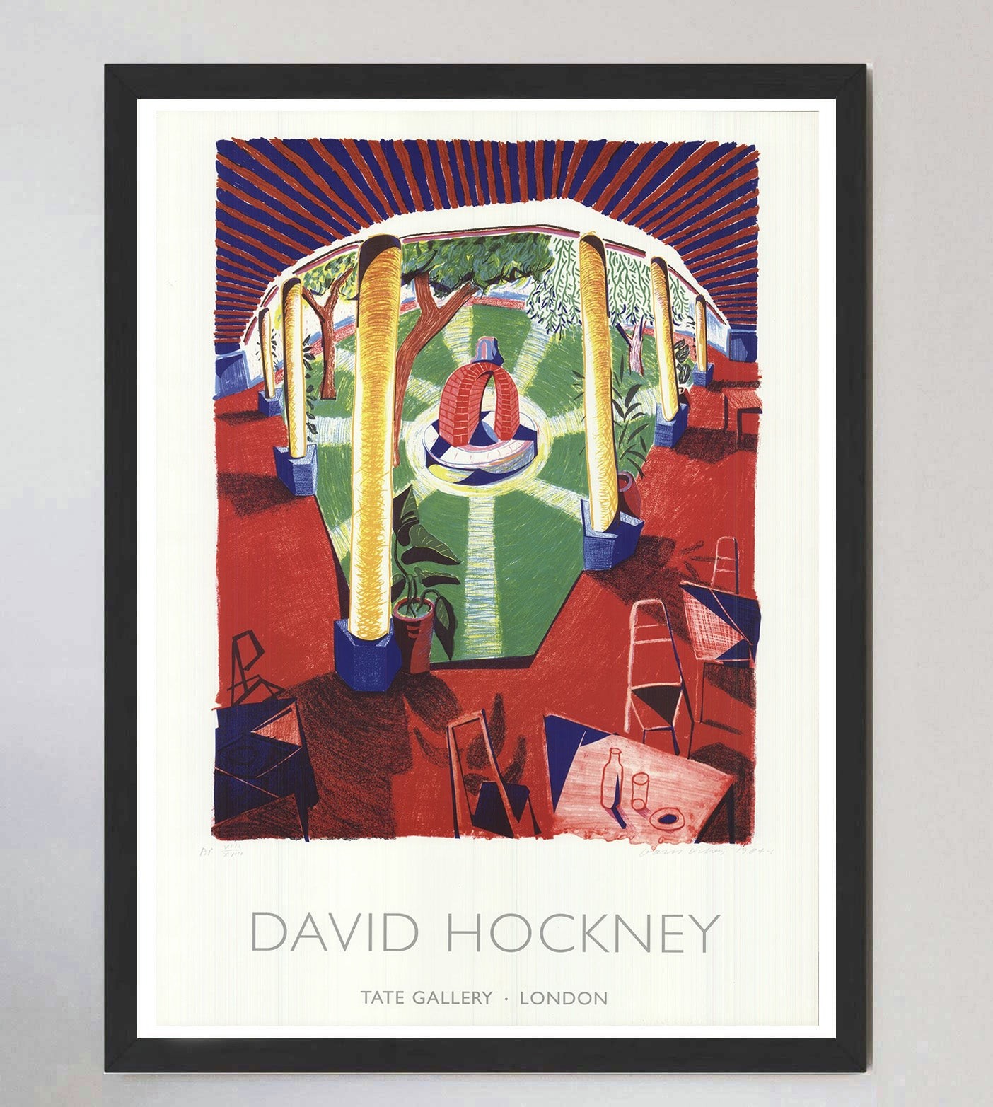 David Hockney – Tate Gallery Original Vintage Poster
