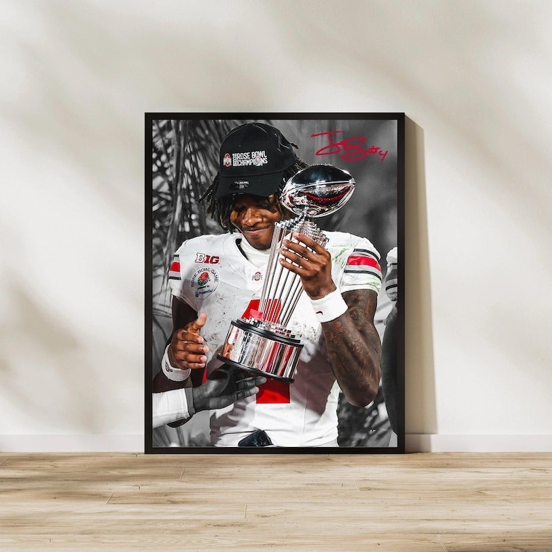 Jeremiah Smith Ohio State Buckeyes Poster