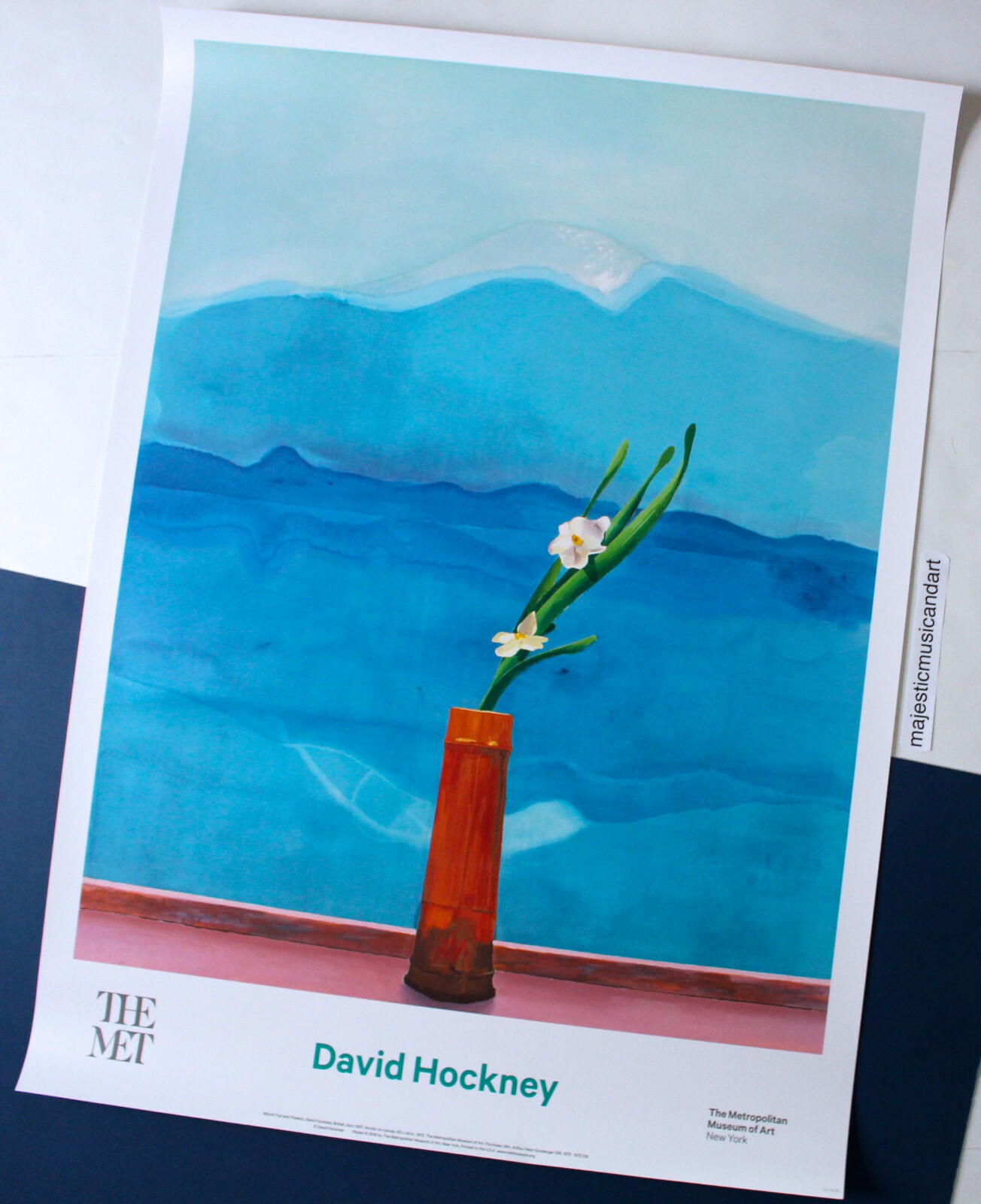 DAVID HOCKNEY ORIGINAL 2016 EXHIBITION POSTER STILL LIFE FLOWERS