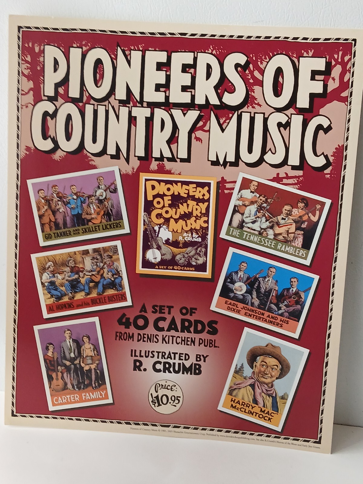 PIONEERS of COUNTRY MUSIC Trading Cards 2005 Illustrated by R. Crumb 14″x17″