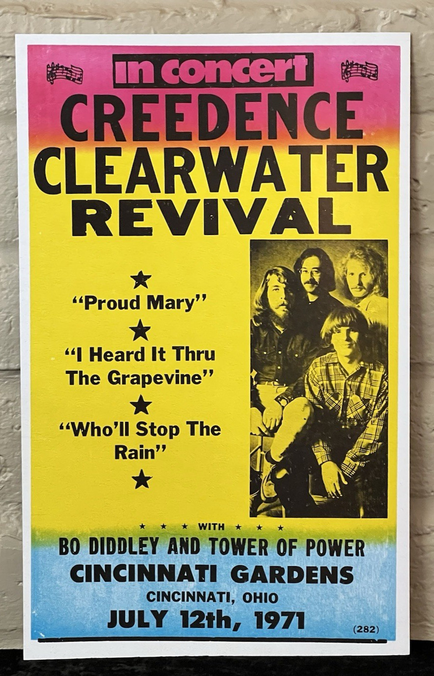 CREEDENCE CLEARWATER REVIVAL 14″ X 22″ Nostalgic Poster Art on Heavy Card Stock