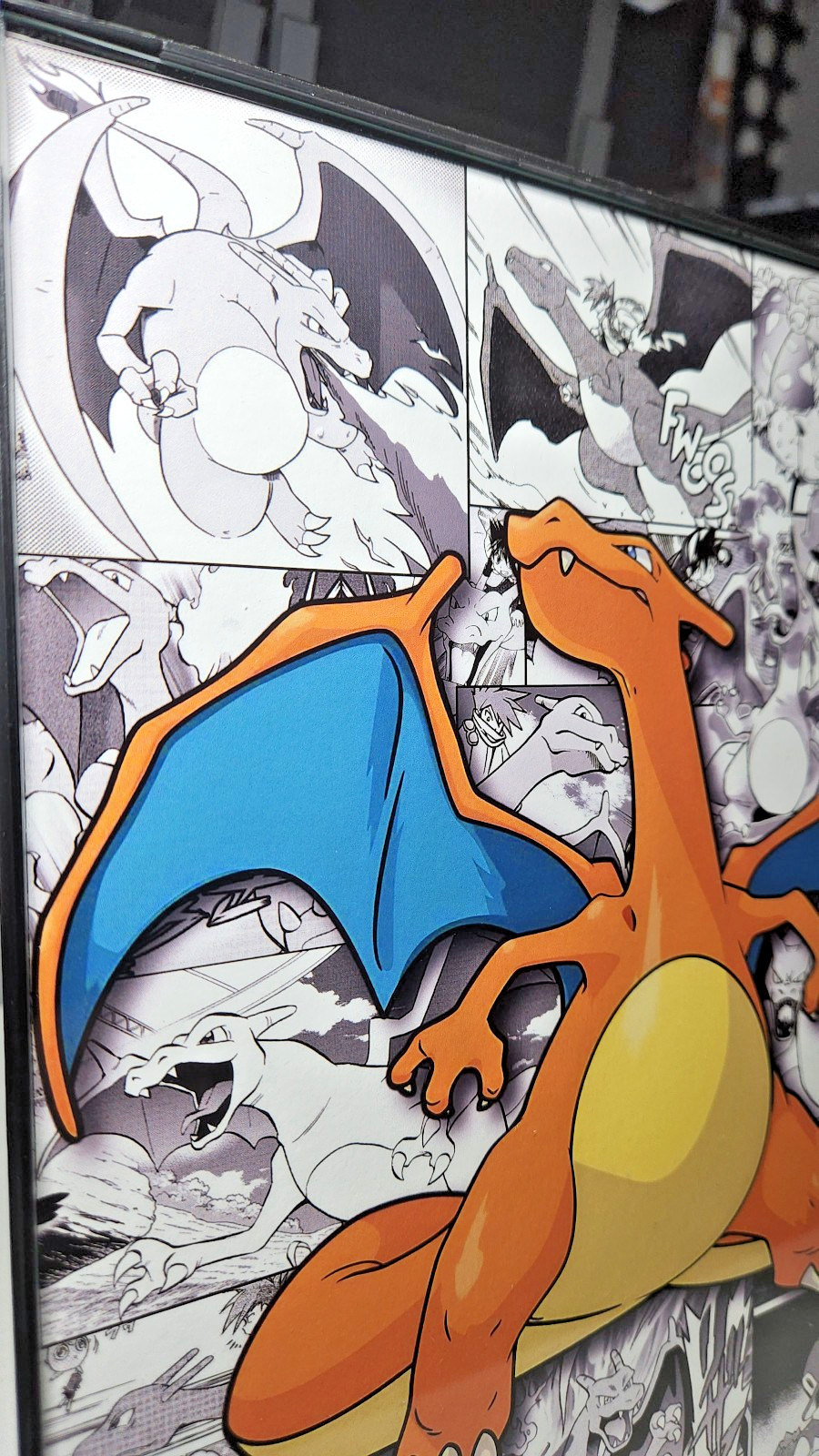 Charizard Anime Manga Custom Poster Wall Art (Medium 8×10 inch)- Framed