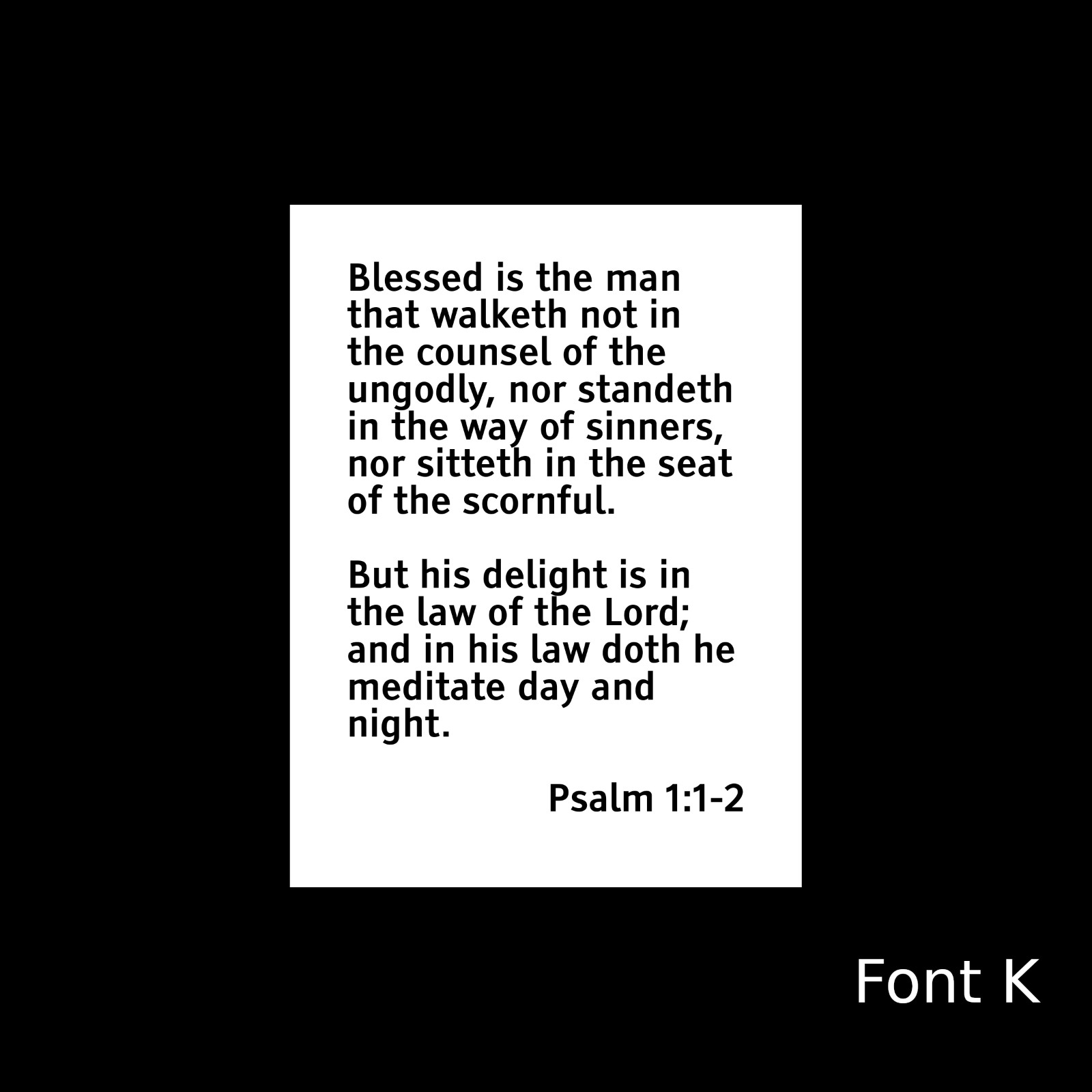 Biblical Bible Quote Verse Scripture Large Art Poster Print PICK VERSE, FONT K