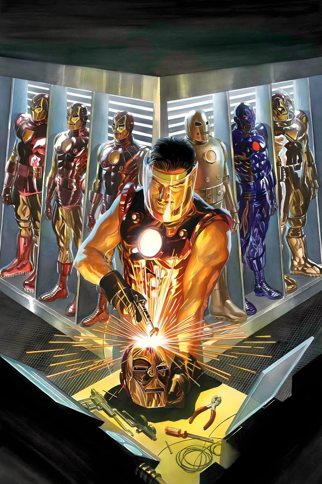 Iron Man/Tony Stark Vinyl coated canvas Fabric Poster (36″ x 24″)