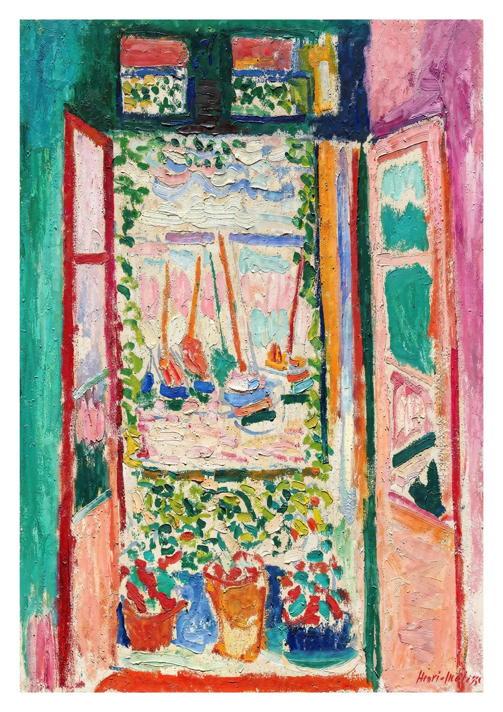 Open Window, Collioure Henri Matisse 1905 Vintage Art Poster Print