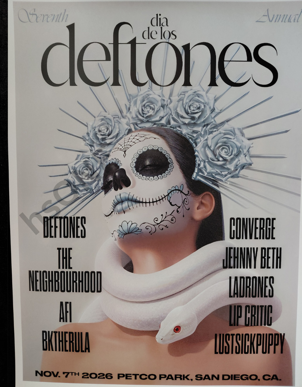 Dia De Los Deftones 2026 Storefront Promo Poster Reprint 18×24