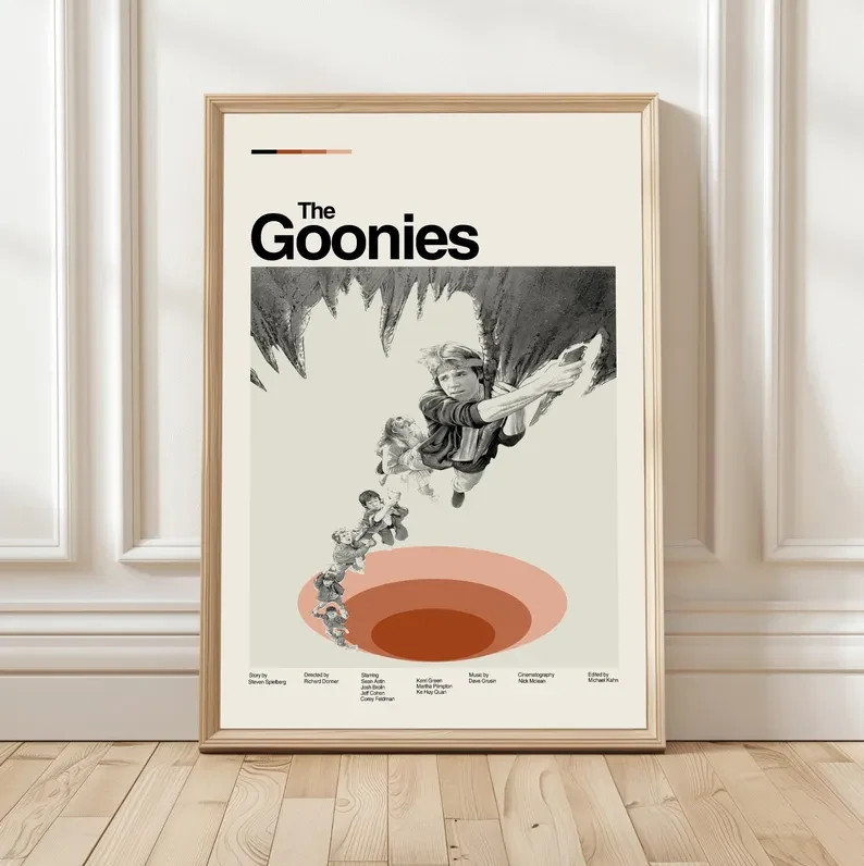The Goonies 1985 Movie Minimalist Art Poster