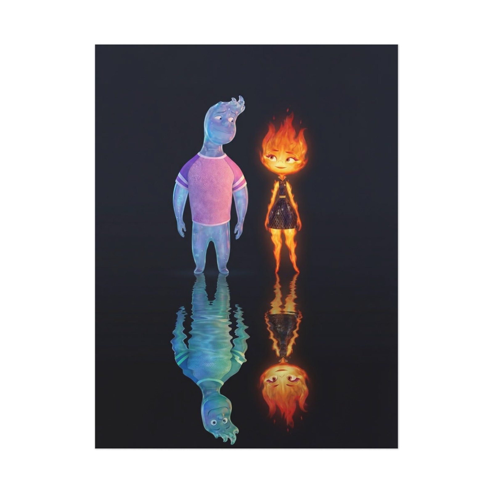 Elemental Ember And Wade Reflection Paper Poster 210 GSM (No Frame)