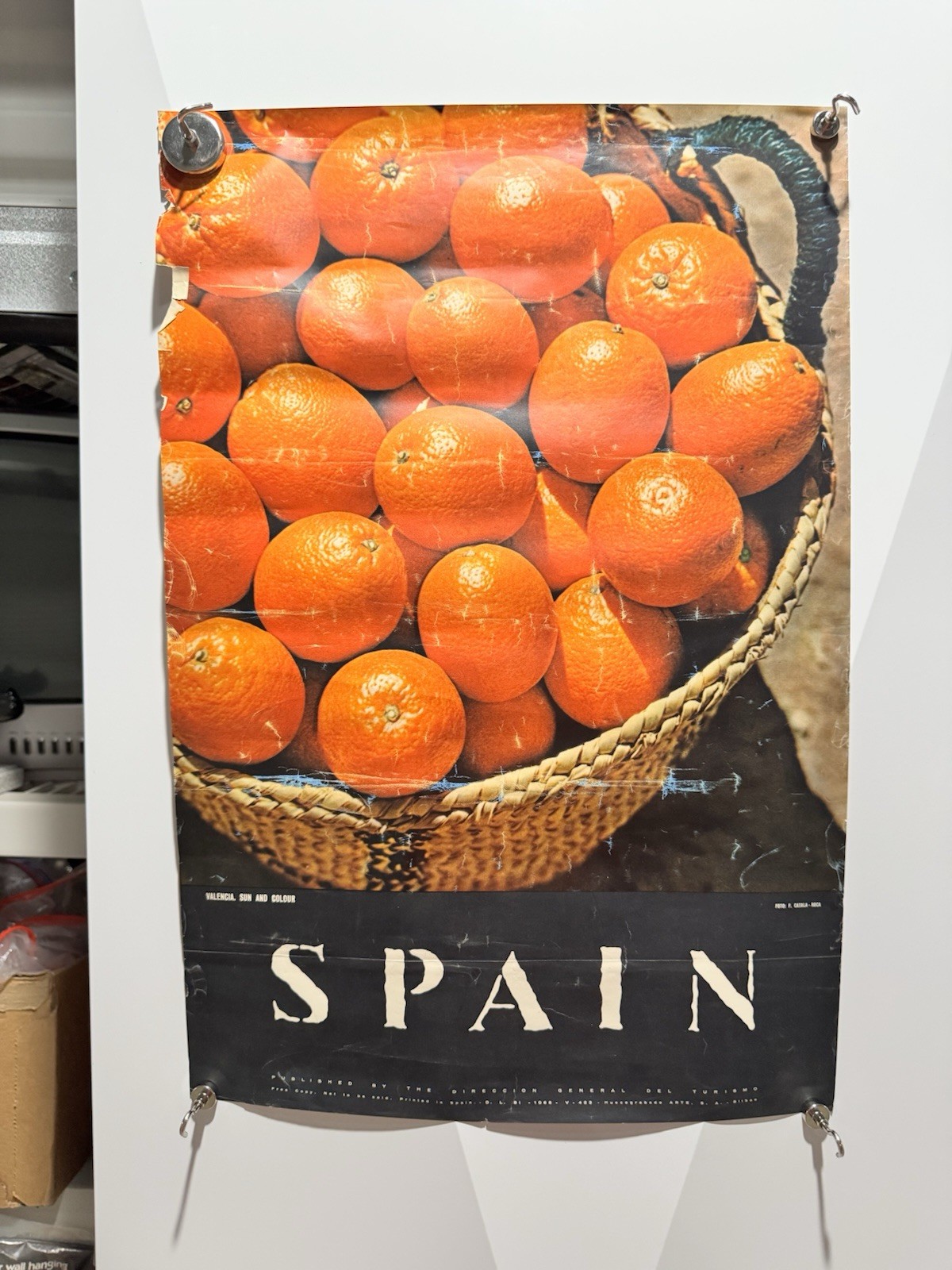 catala roca spain poster valencia sun colour general del turismo 15×23 oranges