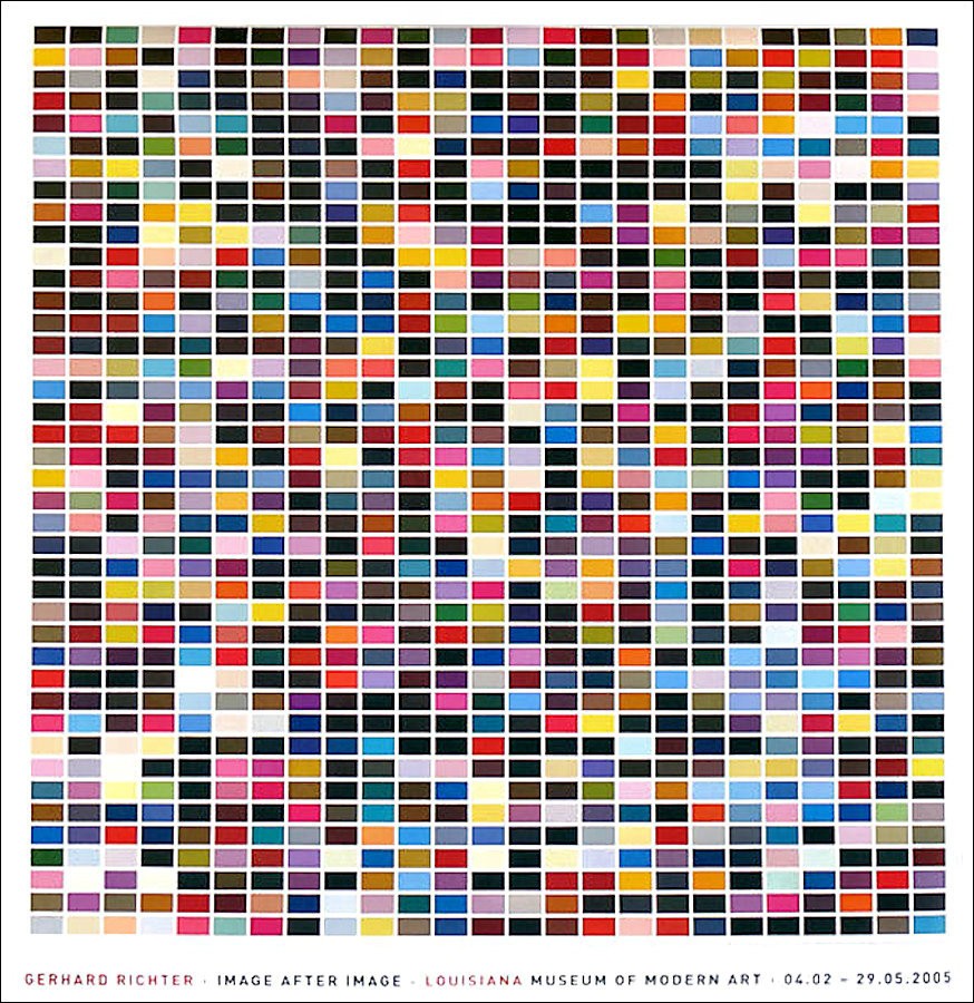 Gerhard RICHTER 1025 Colors 1982 Louisiana Museum Art Print Big 48 x 46