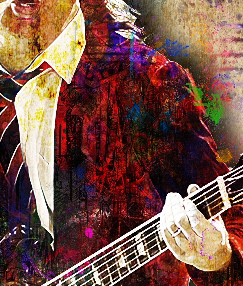 ANGUS YOUNG AC/DC 8x12in Poster, Angus Young Guitarist Pop Art Free Shipping US