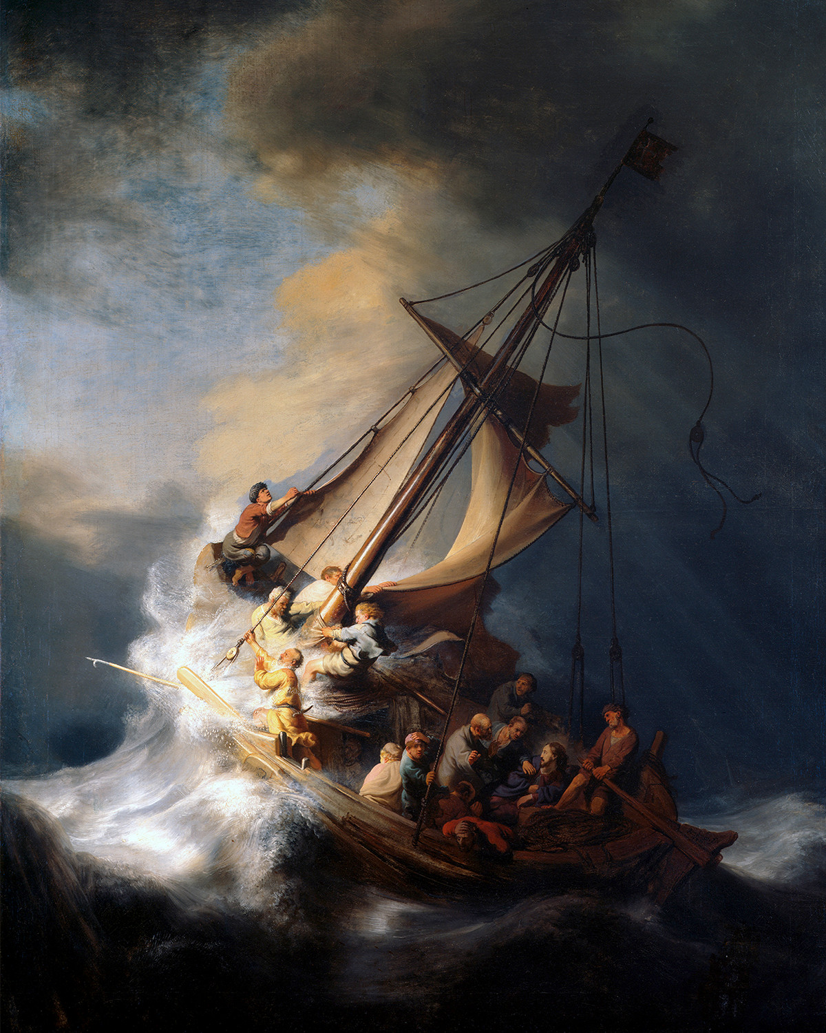 Rembrandt Christ in the Storm on the Sea of Galil Art Print 8″x10″ Wall Art 8×10
