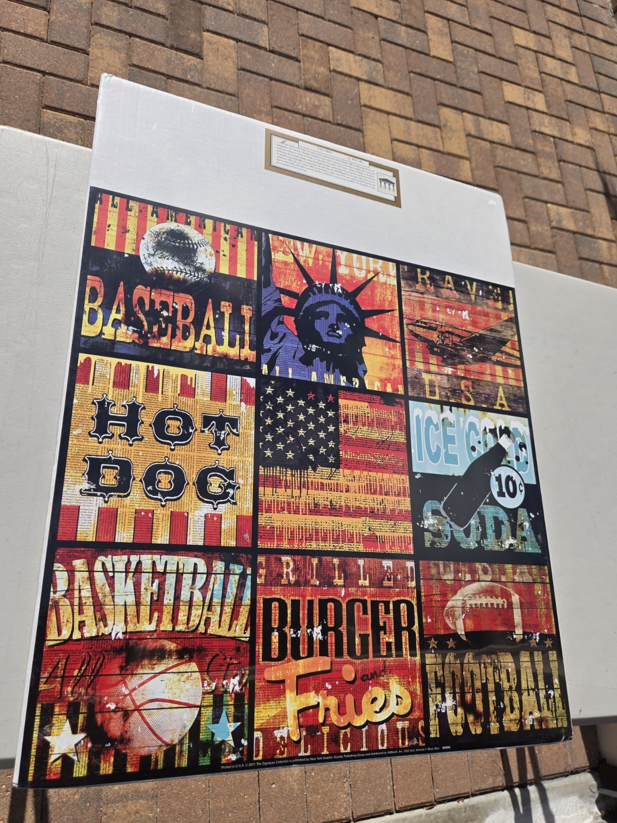 USA Grid by Mark Andrew Allen Art Print Poster New York Graphic Society 2011 NEW