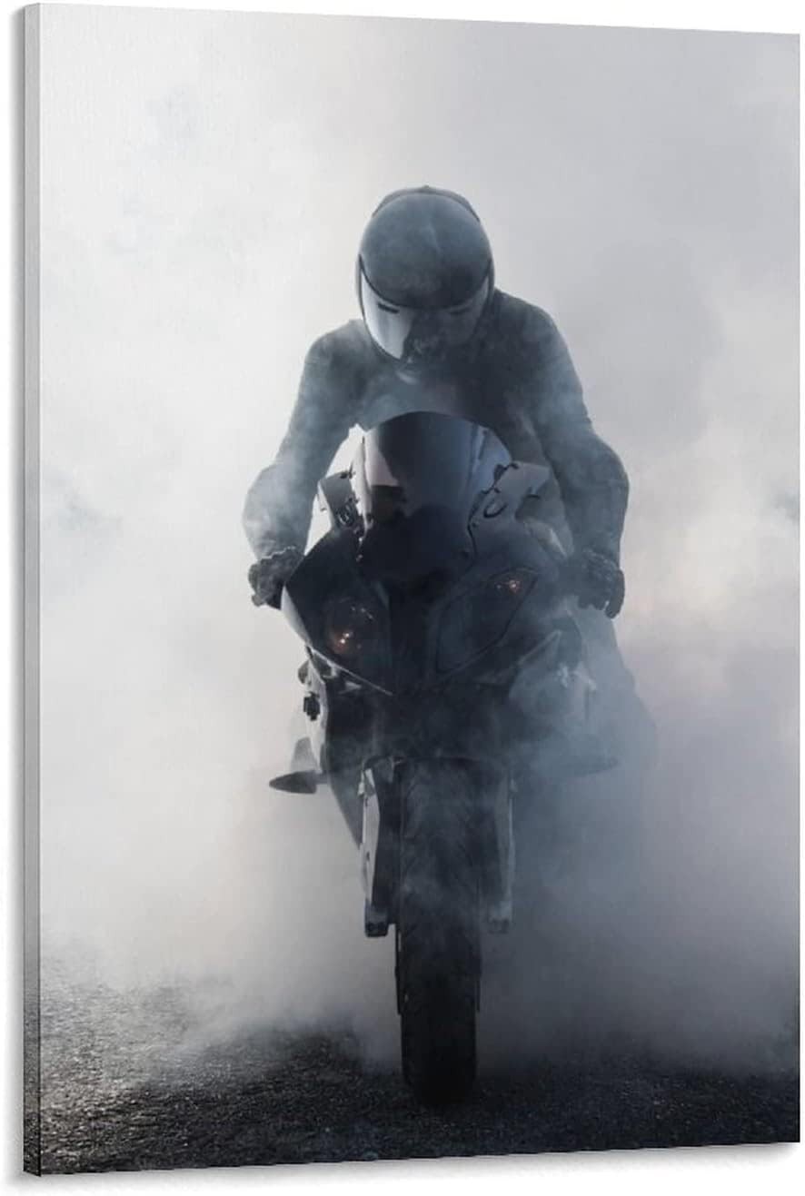 Motorcycle Poster Men Ride Motorcycle Poster Unframed 12×18 16×24 24×36