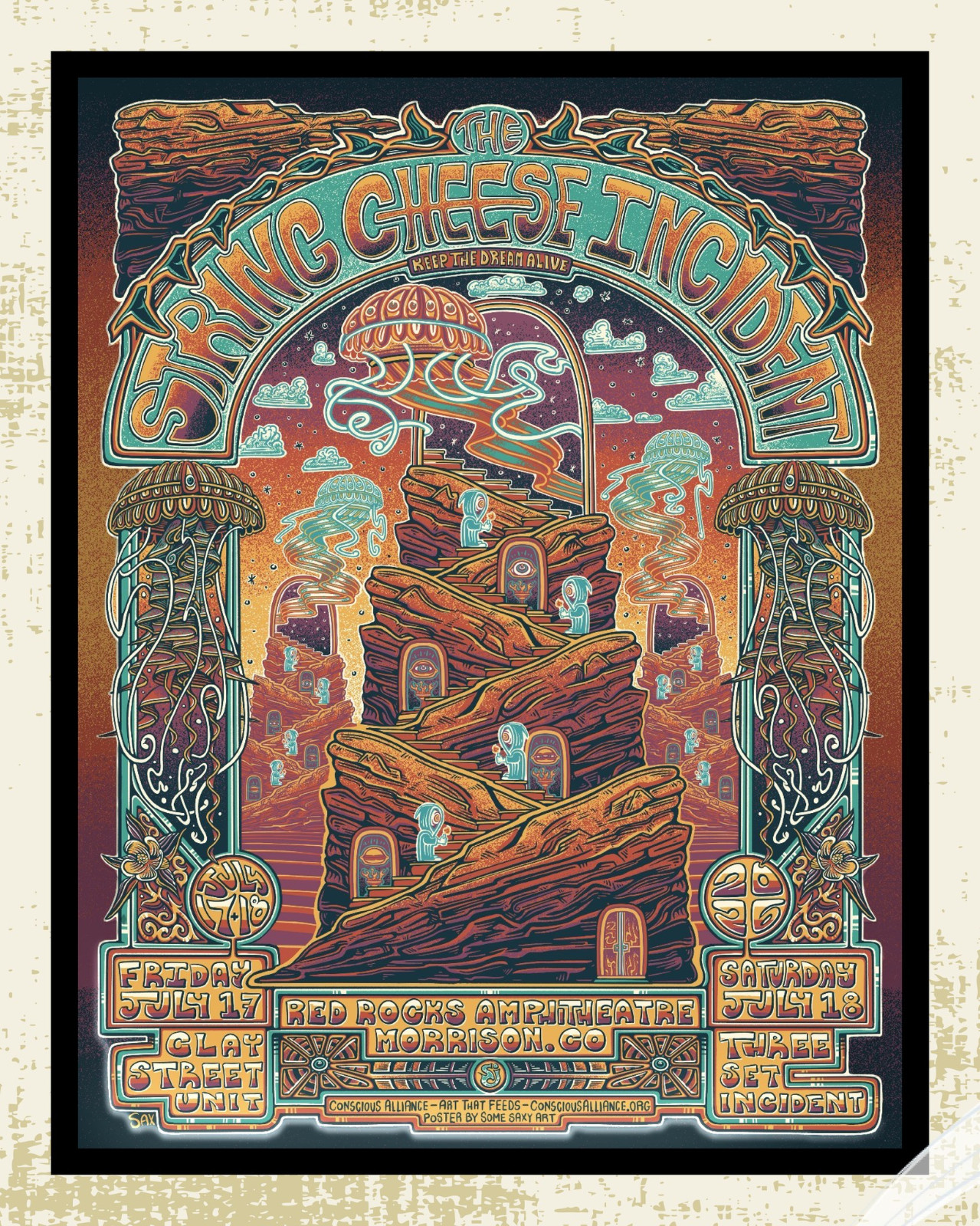 String Cheese Incident Red Rocks Morrison, CO July 17th 18th 2026 Poster