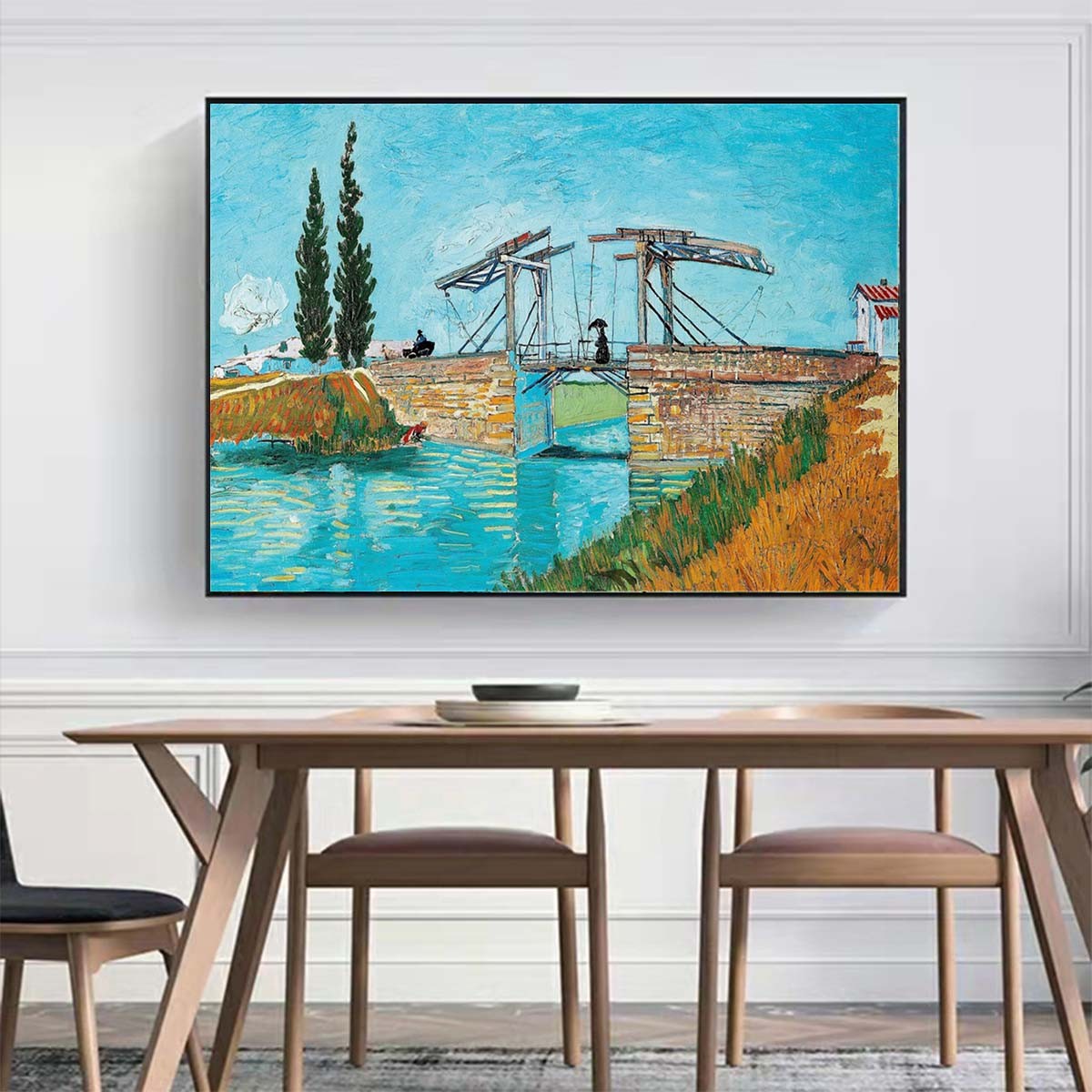 Vincent van Gogh Wall Art Hand-painted Oil Painting -Langlois Bridge at Arles