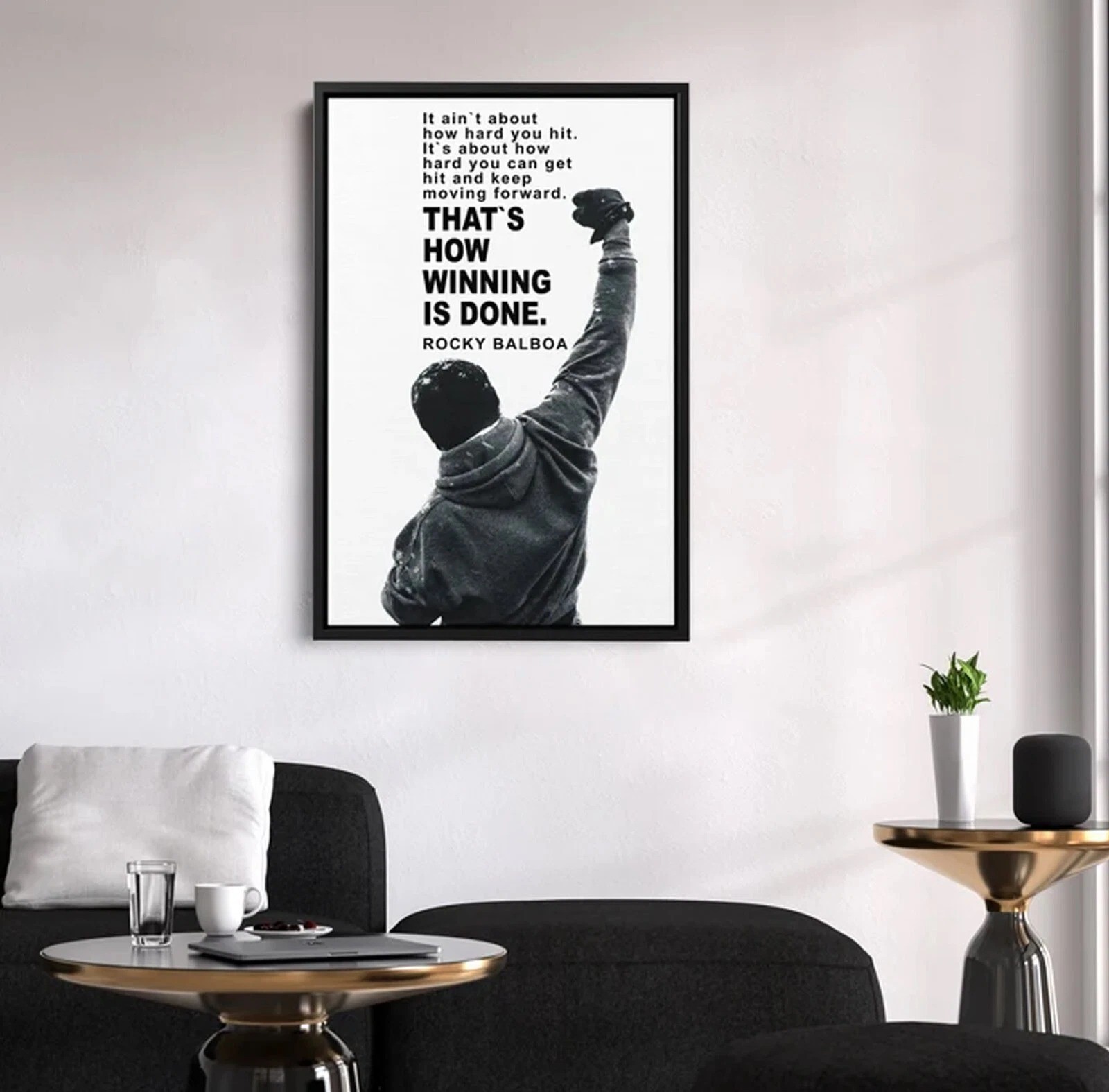 Rocky Balboa Motivational Quote Poster