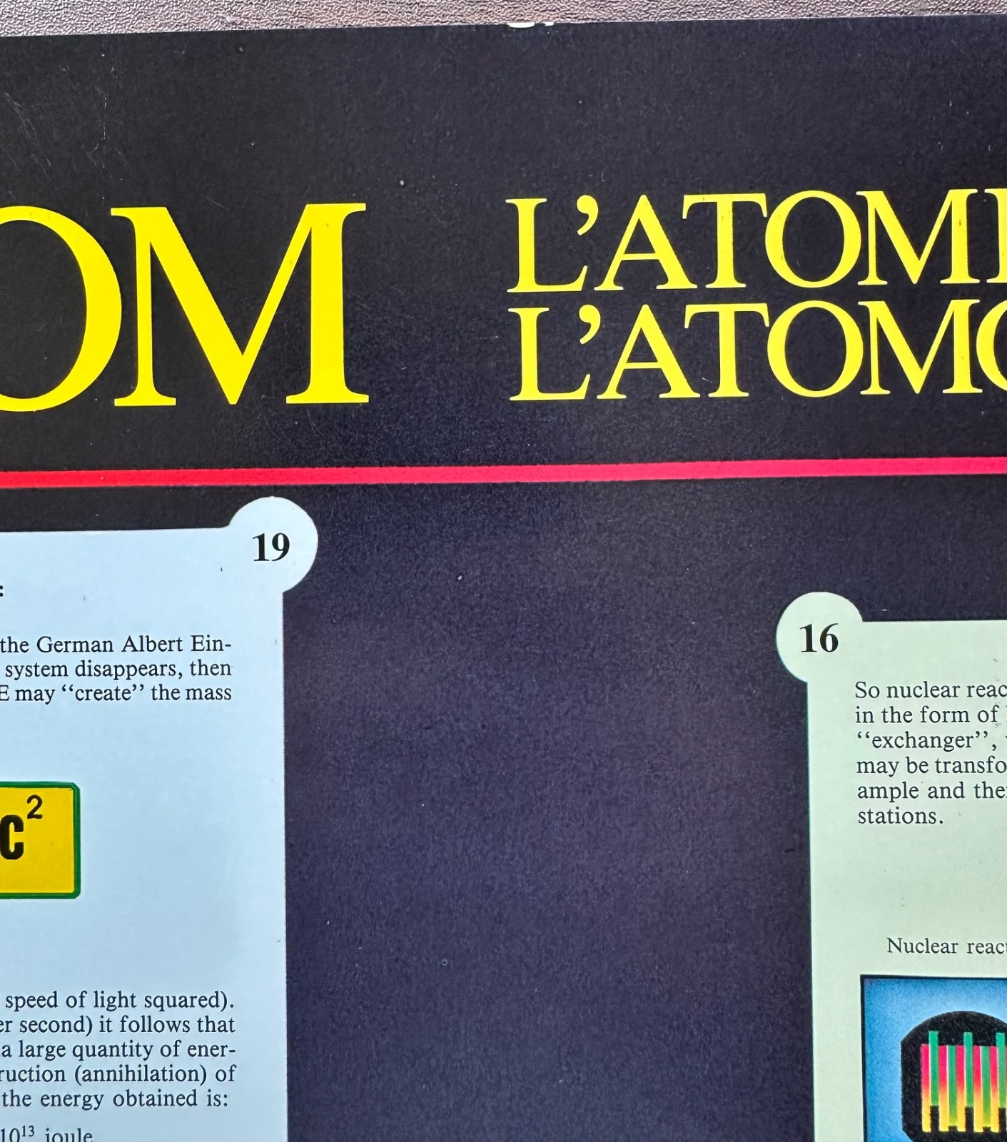 The Atom Poster Educational Nuclear Atomic Explosions Chart