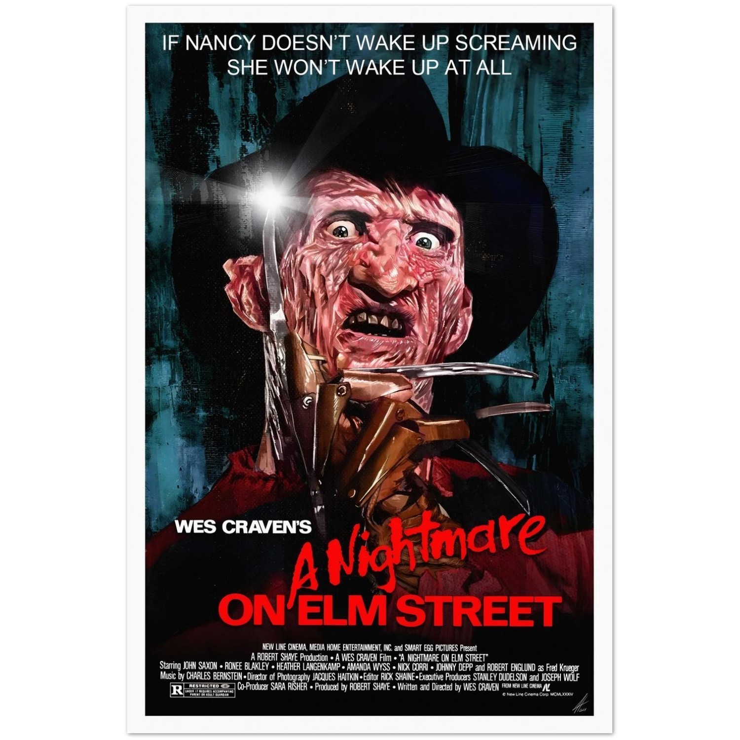 Nightmare on Elm Street Poster Halloween Horror Classic 1984
