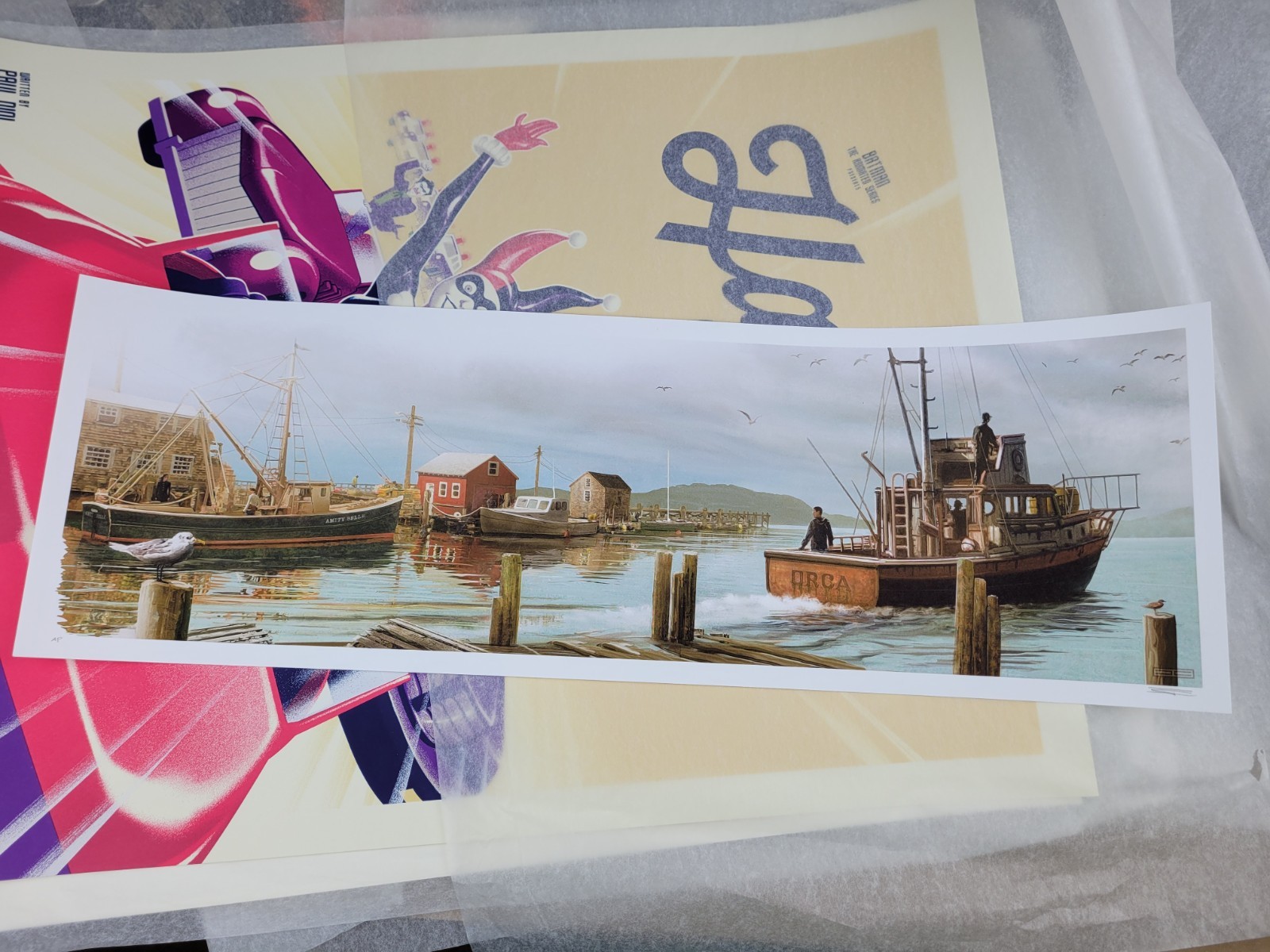 The Departure Jaws JC Richard Poster Print 24 x 8 Signed Numbered Classic BNG